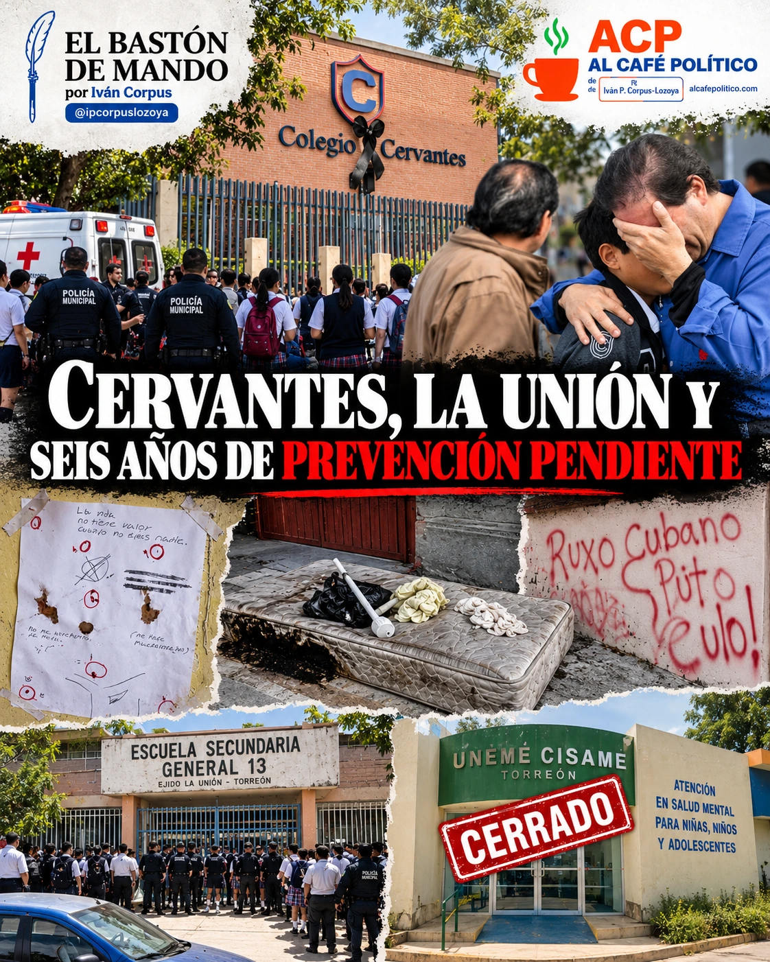 De Cervantes a La Unión: seis años de prevención e hipocresía